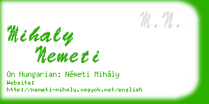 mihaly nemeti business card